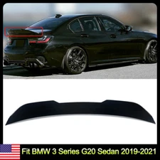For 19-22 BMW G20 330i M340i M3 G80 Gloss Black PSM Style Highkick Trunk Spoiler