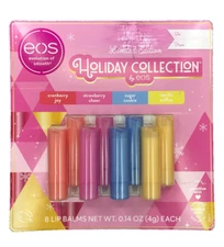 Lip Balm Eos Holiday Collection Set Natural Shea 8 Pieces 0.14 oz each