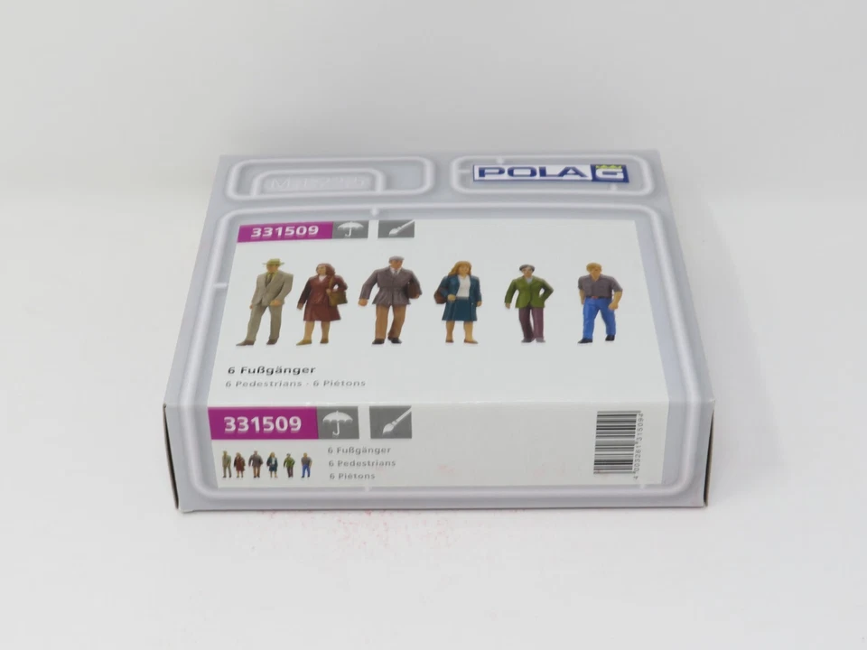 Pola G 331509 Standing Passengers Pedestrians Walking Folks People Figure Set - Image 3 of 4