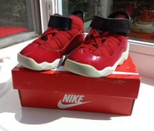 Jordan 6 Rings TD Red Black White Baby Shoes Size 6C 323420-601