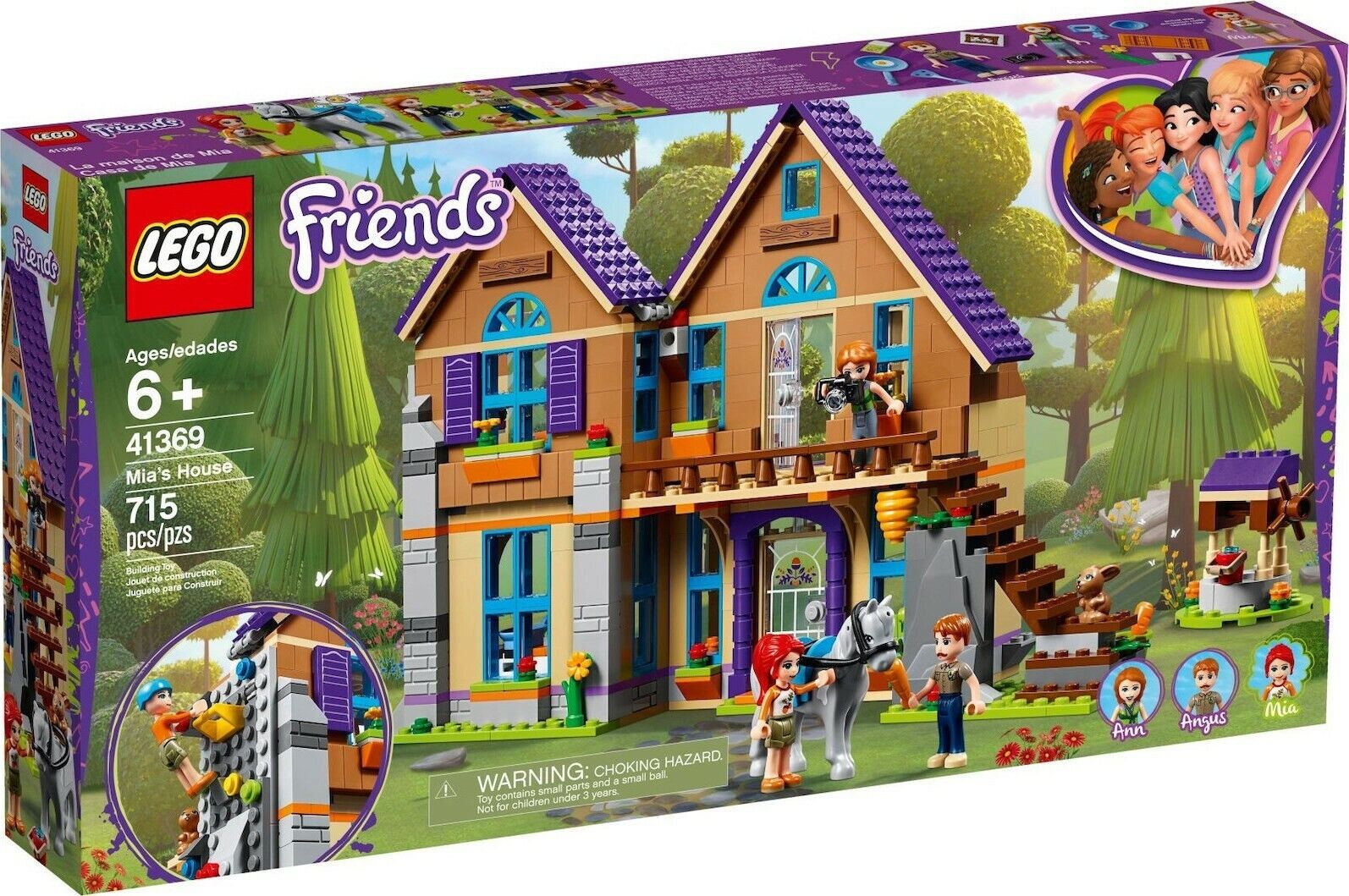 LEGO Friends (41369) Mia's House - 715 pcs - Mia - Ann - Angus - RETIRED
