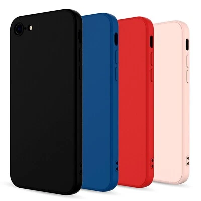 TSUINZ For iPhone SE 2nd 2022/3rd 2020/7/8 Liquid Silicone Case Shockproof Rugged Cover