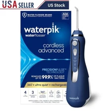 Cordless Water Flosser 360 Tip Travel Case 4 Tips ADA Approved Waterproof New