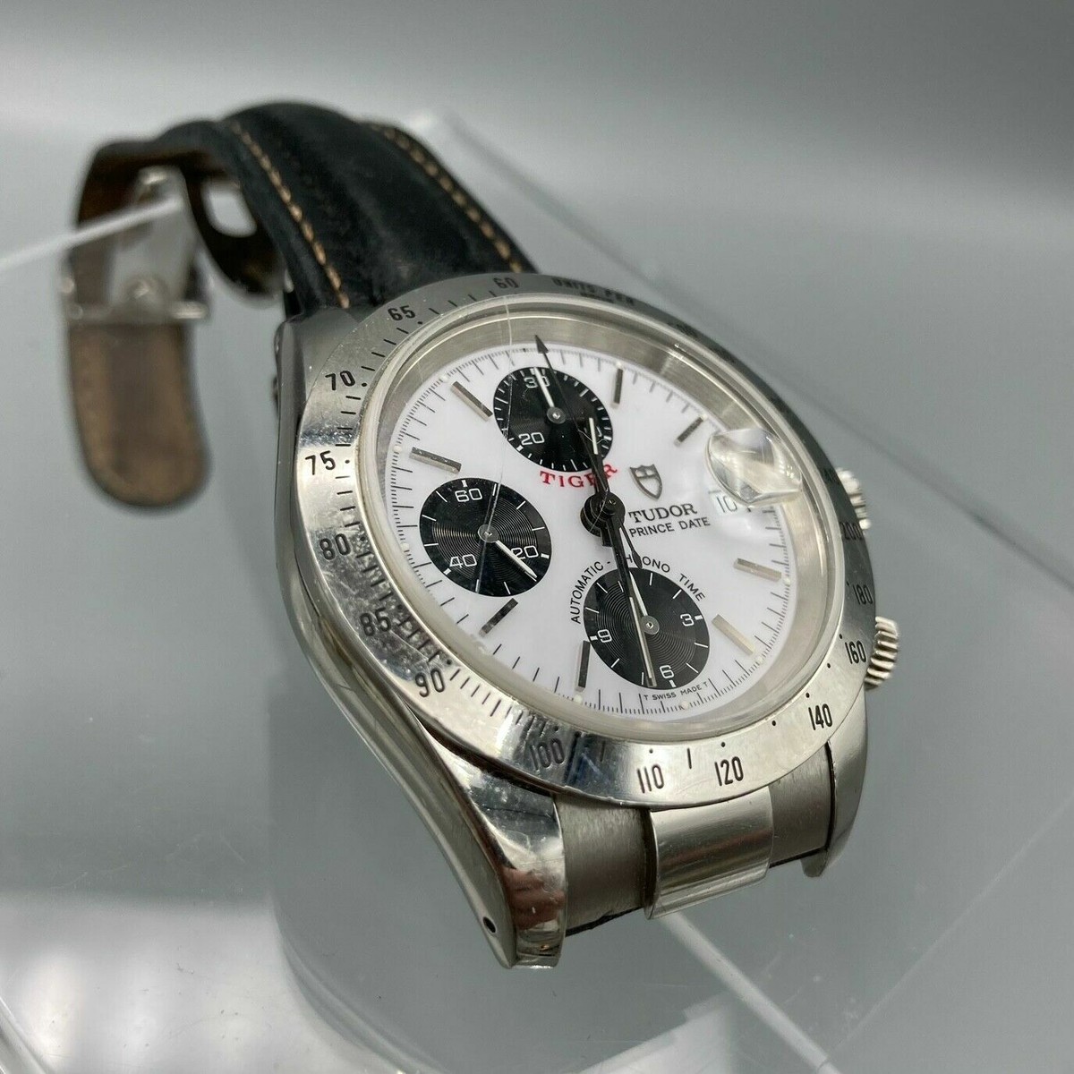 Tudor Tiger Prince Chronograph Panda Dial Watch - 79280 P | eBay