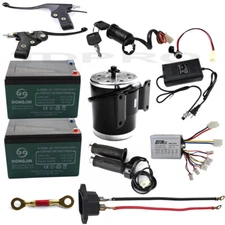 24V 500W Kit Brush Motor Controller Battery Electric Scooter ATV E Bike Go Kart