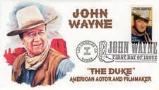 AO-3876-2, 2004, John Wayne, Add-on Cover, First Day Cover, Pictorial Postmark,