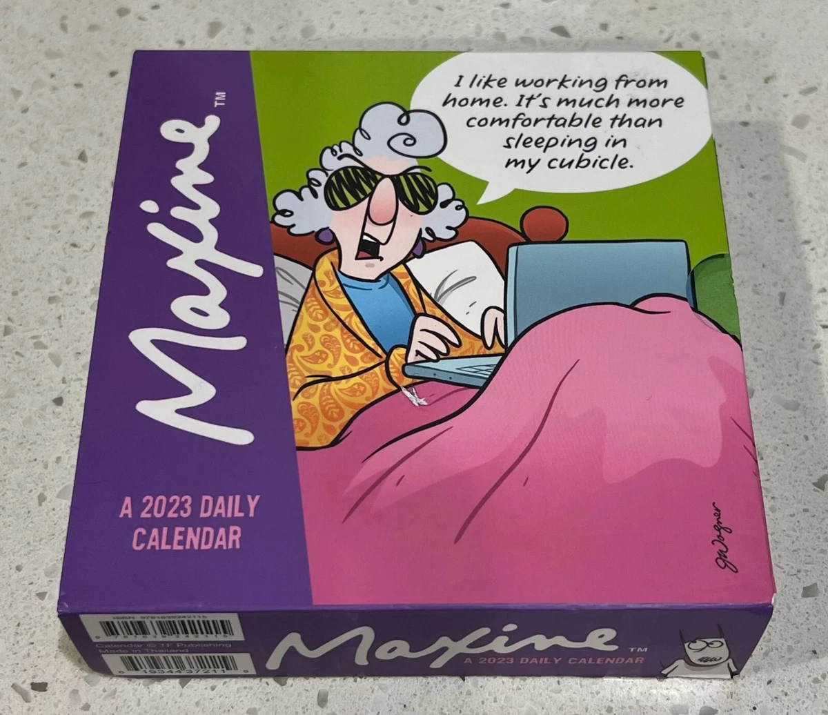 NEW 2023 Maxine 365 Page-A-DAY / Daily Funny Desk Calendar With Fold-Out  Easel 619344372119 | eBay