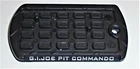 GI Joe Figure  Dog Tag  Display Stand / Base      2009  G.I. Joe Pit Commando