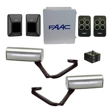Automatic Swing Gate Operator FAAC 390 Basic Double Arm Residential Kit Unit
