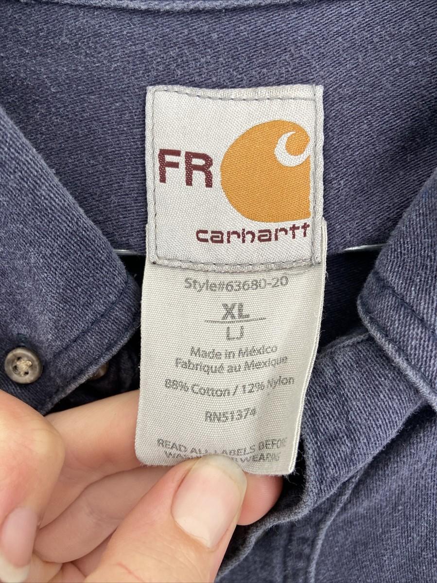 Carhartt FR XL-LJ Navy Blue Reflective FLAME RESISTANT CAT2 Carhartt FR XL-LJ Navy Blue Reflective FLAME RESISTANT CAT2