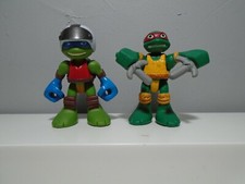 SET OF 2 VIACOM TMNT TEENAGE MUTANT NINJA TURTLE 2.75 FIGURES PLAYMATES 2014