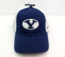 Nike NCAA Brigham Young BYU Cougars Adult OS Navy White Snapback Cap Hat