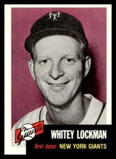 1991 Topps Archives 1953 Reprint 292 Whitey Lockman Giants