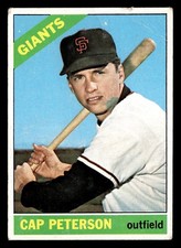 1966 Topps CAP PETERSON #349 GD San Francisco Giants