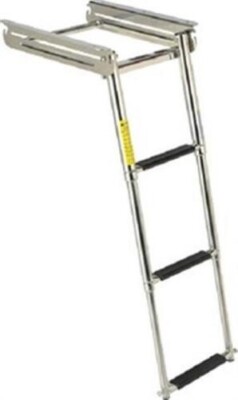 Garelick 19643 Under Platform Sliding 3-Step Ladder Ez-In