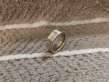 MONTANA State 90 Silver Washington Quarters coin ring 6 -1/2 2007