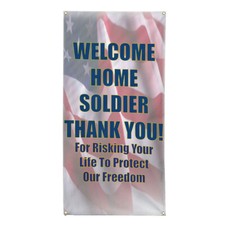 Vertical Vinyl Banner Multiple Sizes Outdoor Weatherproof Industrial Yard Signs