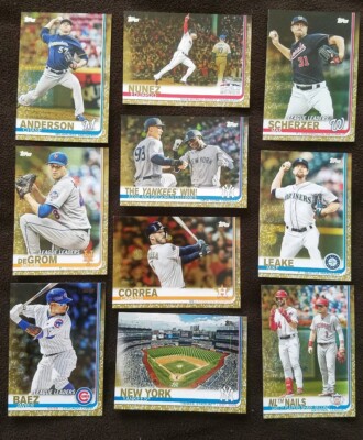 2019 TOPPS BASEBALL SERIES 1 GOLD PARALLEL /2019 1-200 U-PICK COMPLETE ...