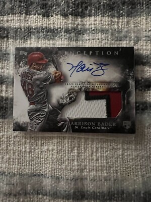 2018 Topps Inception - Inception Autographed Patches #IAP-HB Harrison Bader /249
