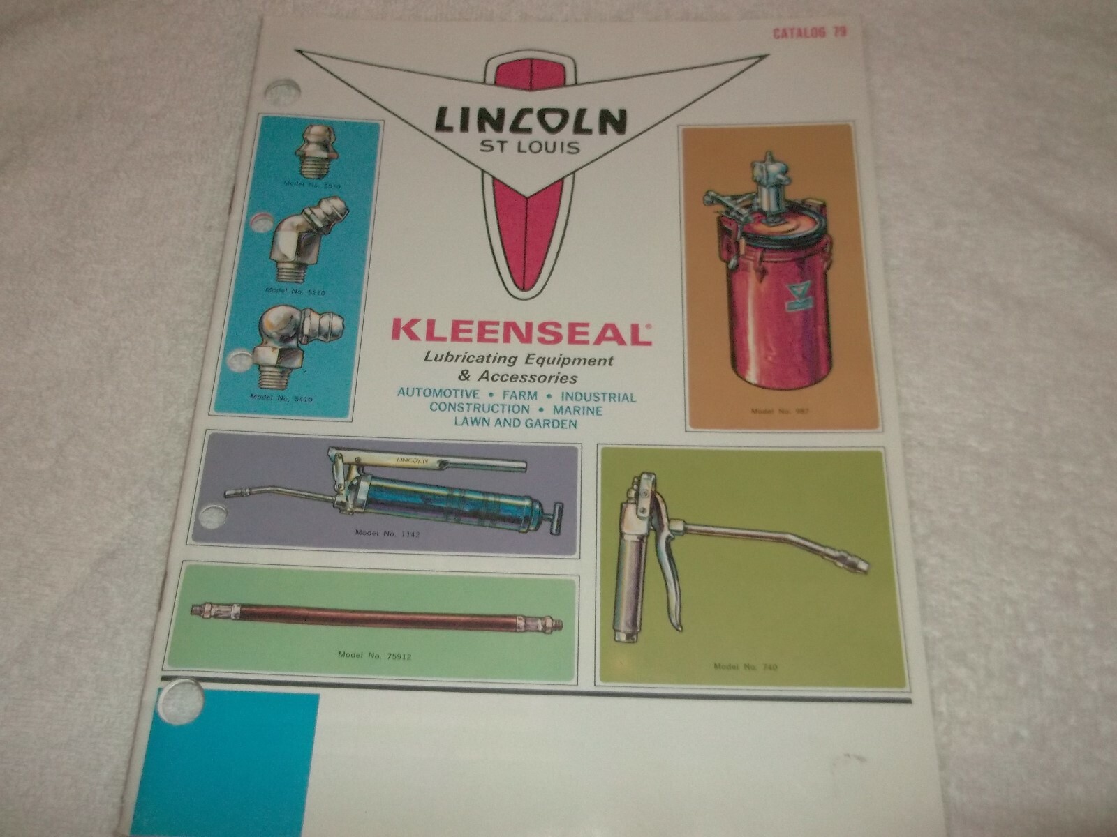 Lincoln Kleenseal Lubrication Equipment and Accessories Catalog with Price  guide | eBay