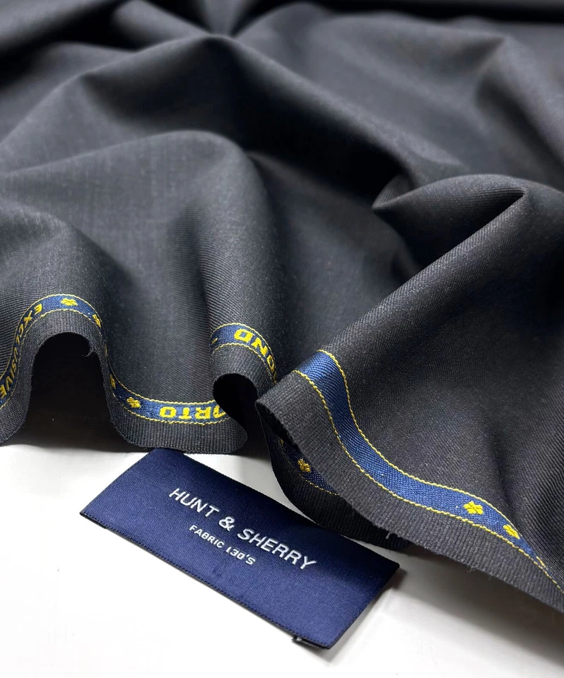 Charcoal Grey Super 150s Wool Blend Fabric Suiting Thobe Dishdasha 3.50m x 1.50m - Image 2 of 4