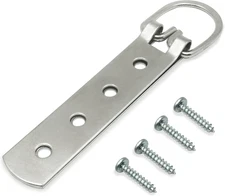 PHS Extra Large Heavy Duty D-Ring Picture Hangers - 2 Pack with Screws - D Hooks