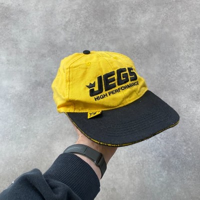 JEGS Baseball Cap Herren verstellbarer Riemen hinten Rennwagen Logo Mütze, gelb