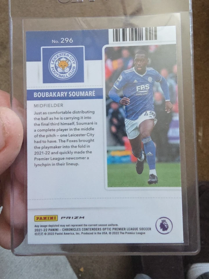 2021-22 Panini Chronicles  Optic Rookie Ticket Boubakary Soumare #29 PurplePrizm - Image 2 of 2