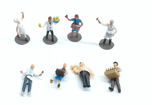 Preiser? H0/N 8xFiguras - sin embalaje original # 14943 | Condition: Gebraucht