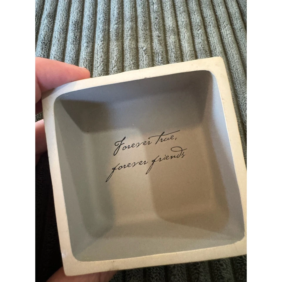 Caja de recuerdo de amistad Willow Tree Forever True Friends Demdaco 2003 Foto 4 de 4