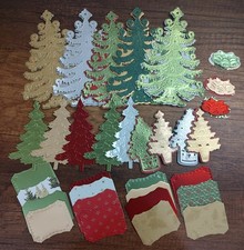 Anna Griffin Christmas Tree Paper Die Cuts Pop Up Card Making Supplies D6