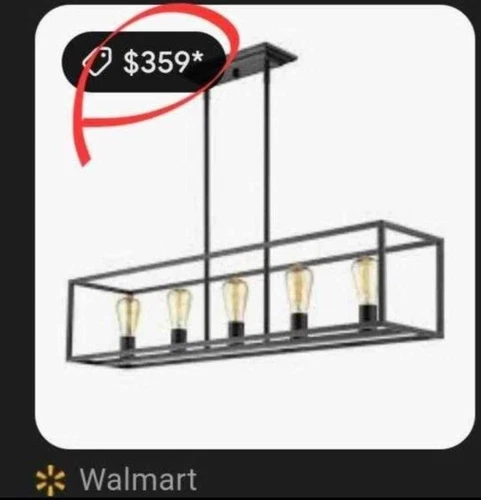 Golden Lighting Wesson 5 Light Linear Pendant, Black - 2072-LPBLK - Picture 2 of 12