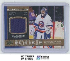 2021-22 Upper Deck Rookie Retrospective Jersey Ilya Sorokin #RR-15 New York