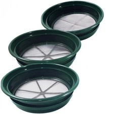 ASR Outdoor Gold Panning Classifiers Set Sifter Coarse Combo 1/2, 1/8, 1/12 in