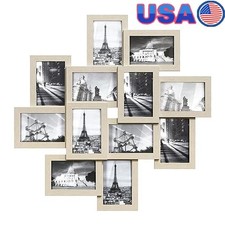 12 Pack 4x6 Collage Picture Frames Wall Decor W/ Glass Front Assembly Required