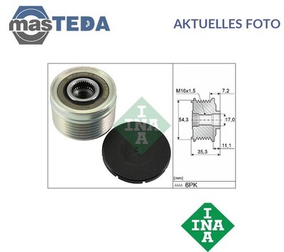 535 0039 10 LICHTMASCHINE RIEMENSCHEIBE INA FÜR PEUGEOT BOXER,406,307,EXPERT