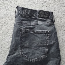 American Eagle Mom Jeans Women's Size 6 Regular Gray Super Stretch High Rise