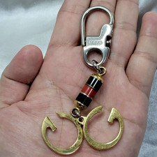 Gucci Keychain Sherry Line Interlocking G Key Ring Chain Charm Key Hook GG Logo