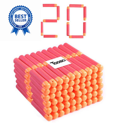 60 PCS Mega Dart Refill Pack 9.5CM Compatible with Nerf 60 PCS, Red