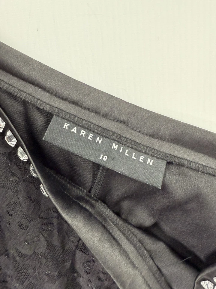 KAREN MILLEN Y2K FLARE Trousers - UK10 W28 L32 - Great Condition - Women’s - Image 3 of 4