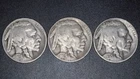 1928-P, 1929-P, & 1930-P Buffalo Nickels - Dates Visible - Great Set of Coins!