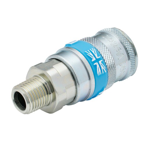 Raccordo maschio BSP tubo 8mm per filetto maschio 1/4 Raccordo maschio BSP tubo 8mm per filetto maschio 1/4