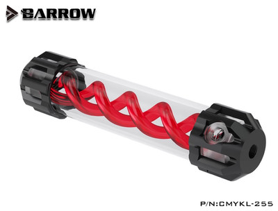 Barrow T-VIRUS Aluminum + Acrylic Double Helix Reservoir 255mm CMYKL-255 RED