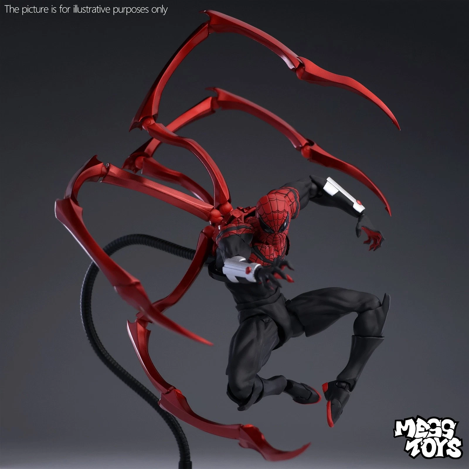 Mess Toys Superior Neighbor Spiderman Octopus Spider 1/12 Action Figure US STOCK image 16