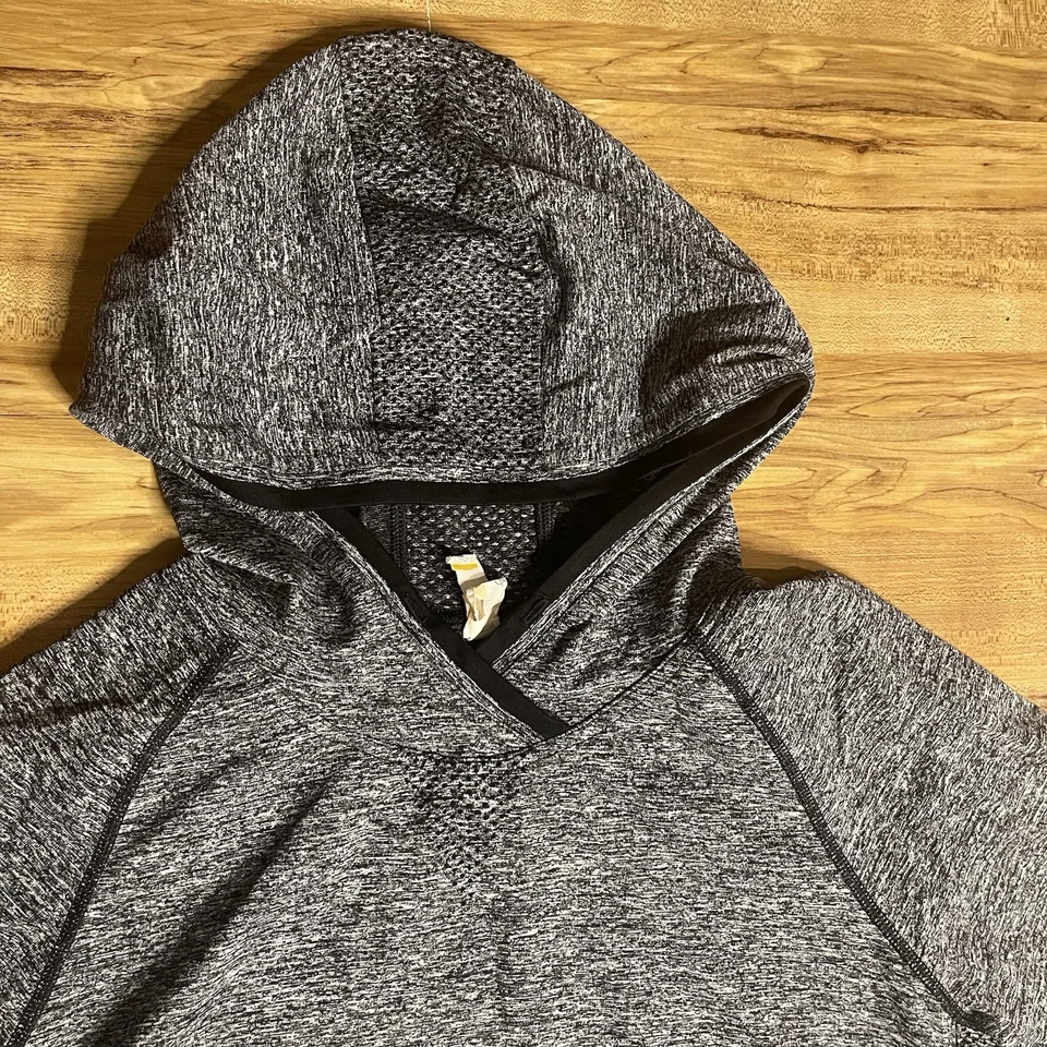 Pulôver LUCY Sweat It Out com capuz asfalto preto urze top ioga feminino tamanho M - Imagem 2 de 4