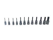 Snap On 12 pc Combination Drive SAE Standard Hex Driver Bit Socket Set
