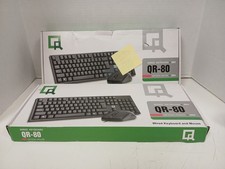 Set of 2 QR-80 Wired Keyboard and Optical Mouse Combos