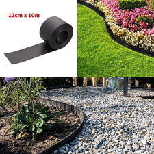 Flexible PE Garden Lawn Edging Flower Bed Border Grass Path Edge Fence 10m Roll