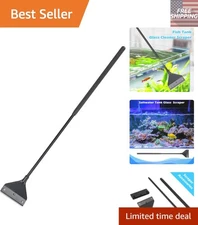 Algae Scraper with 10 Stainless Steel Blades for Crystal Clear Aquariums