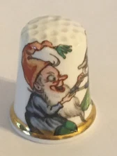 Animation Characters Thimble Vintage Souvenir Collectible